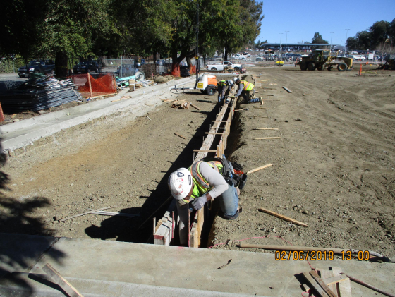 PSM Associates team working on Lafayette BART station surface improvements