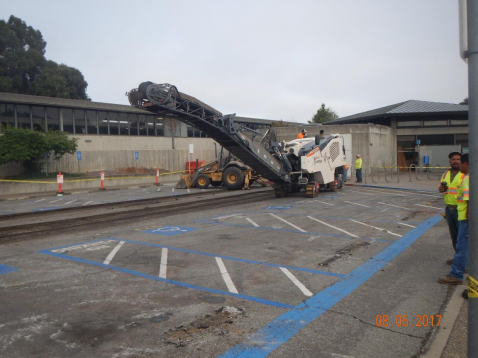 PSM Associates performing surface improvements to a parking lot